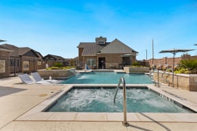 Saltwater Pool, Spa, And Sundeck With Cabanas at Avilla Parkway, Celina, Texas