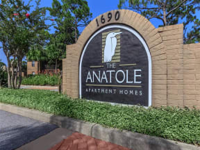 anatole apartments community sign