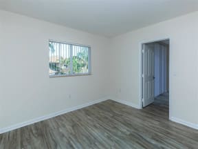 updated unit bedroom flooring