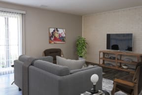 Cambridge Apartments - Virtual Staging - Living Room Alternate Angle