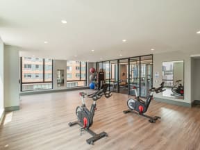 Yoga and Spin Studio at One East Harlem Luxury Apartments in East Harlem, NY