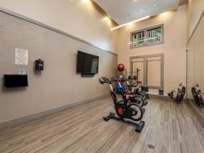 Yoga and Spin Studio at The Morgan Luxury Apartments in Orlando, FL