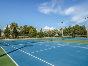 Tennis Court at The Epic at Gateway Luxury Apartments in St. Pete, FL
