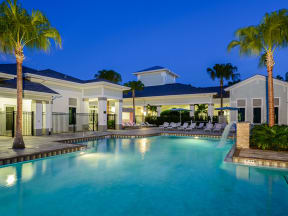 Resort-Style Pool at The Epic at Gateway Luxury Apartments in St. Pete, FL