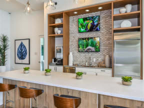 Demonstration Kitchen at Lenox Luxury Apartments in Riverview FL