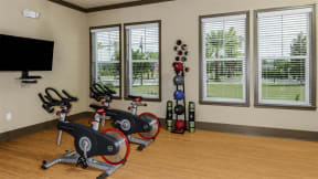 Yoga and Spin Studio at The Sedona Luxury Apartments in Tampa FL