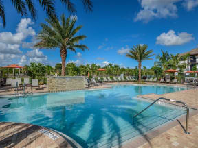 Resort-Style Swimming Pool at Palm Ranch Luxury Apartments in Davie, FL