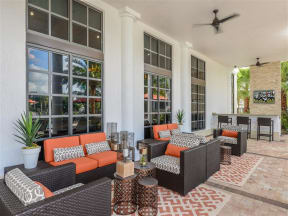 Outdoor Lounge Areas at Palm Ranch Luxury Apartments in Davie, FL