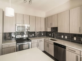 Chef-Style Kitchen at Parc at White Rock Luxury Apartments in Dallas TX