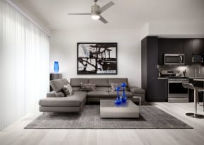 Open concept living room | SLX Atlanta
