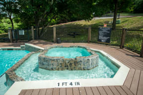 Poolside spa | Madison at the Arboretum