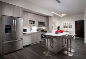 Kitchen with stainless steel appliances | SLX Atlanta