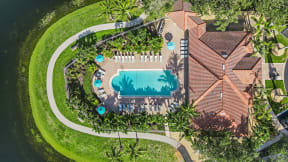 Aerial Pool View | Bay Breeze Villas