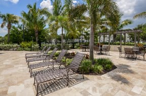 Pool deck with lounge chairs  | Bay Harbor