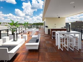 Rooftop deck and lounge | SLX Atlanta