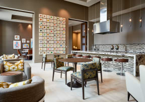 Clubhouse lounge and demonstration kitchen | Inspire Southpark