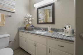 Bathroom with granite countertop | Saddleworth Green