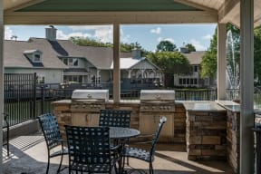 Community grills and covered lounge | Saddleworth Green