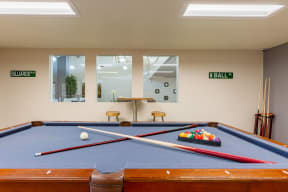 Pool Table in the Game Room | Promontory