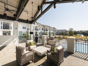 Clubhouse outdoor seating |Wharf 7
