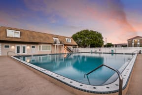 Take in sunsets by the community pool | The Brittany