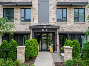 Front Entrance Walkway At Boutique 28 Apartments In Minneapolis, MN
