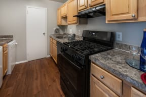 Kitchen cabinets at The Glendale Residence Apartments, Lanham