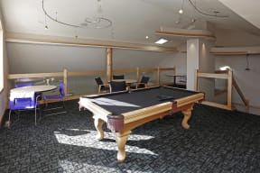 Secondary view of upstairs community pool table.