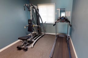 Treadmill and Strength Machine in Small Room