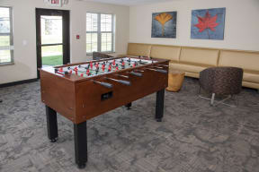 Game Lounge with Foosball Table