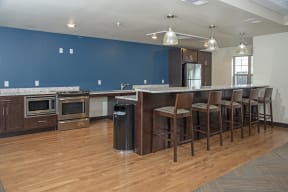 Community Room Kitchen and Bar