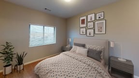 Bedroom with Bed and Nightstand