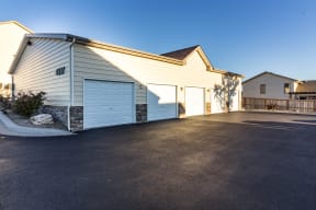 Large driveway and garage parking available for residents.