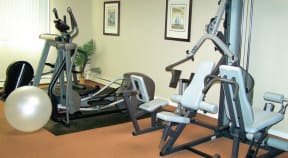 Enjoy our on site fitness center with a variety of cardio and strength equipment available for use.