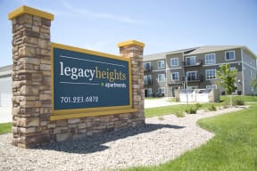 Legacy Heights Sign and Exterior