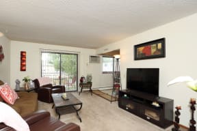 pacious living rooms for movie nights or entertaining with private patio or balcony access.