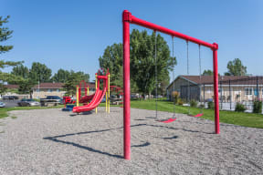 Outdoor Childrens Playground and Swingset