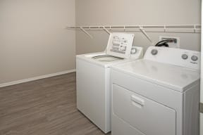 In Unit Washer Dryer with Shelving