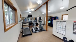 Fitness Center with Cardio Machines and Vending Machines