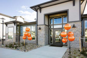 Exterior Union Pointe Entrance with Balloons