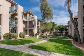The Nines at Kierland Apartments Building Exteriors and Pathways