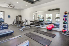 24hr Fitness Center with Weight Machines