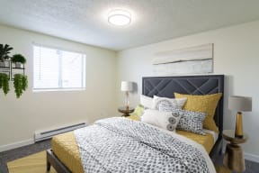 our apartments offer a bedroom with enough space for a king sized bed