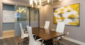 Private conference rooms available for use
