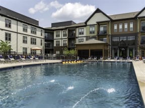Swimming pool with sundeck at 2000 West Creek Apartments, Virginia, 23238