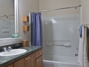 Bath at Times Square Apartments in Dublin OH