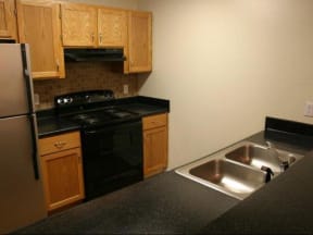 Kitchen at Pine Winds Apartments in Raleigh NC