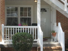 Porch at Shamrock Apartments in Raleigh NC