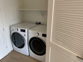 Studio Washer and Dryer in Unit