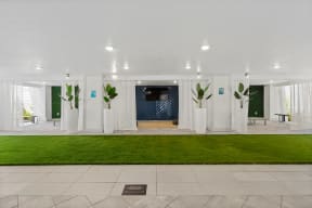 Stunning indoor green space as Coda Orlando community amenity for residents to enjoy in Orlando, FL